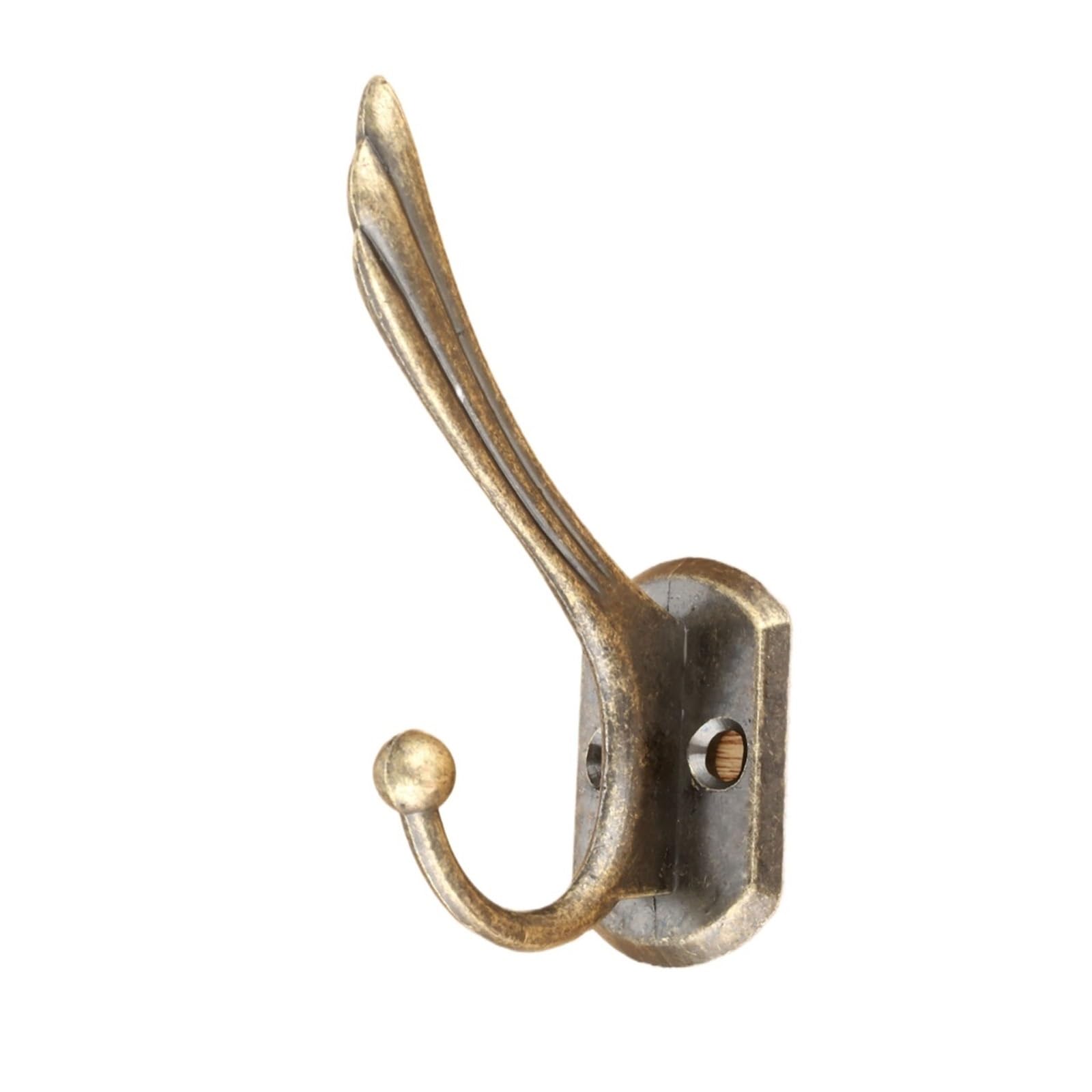 Yusuzh One Color 5Pcs Vintage Bronze Hooks Antique Zinc Alloy Wall Hanger For Hanging Towel Hat Coat Robe Bathroom Kitchen With Screws For Mudroom,Closet