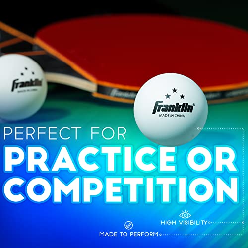 Image of Franklin Sports Table Tennis Balls - Official Size and Weight 40mm Table Tennis Balls - One Star Professional Balls - Bulk Packs and Family Sets