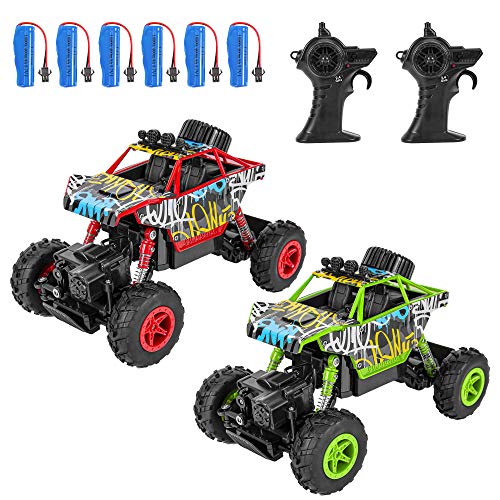 FunsLane Coches a Control Remoto, 1:20 de Alta Velocidad, Todoterreno, Carreras rápidas sobre orugas, 2,4Ghz para niños, vehículo de Carreras electrónico, camión, Juguete, niños Cover