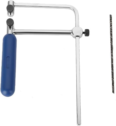 Miniatura 9 de ASB400 - Sierra de desplazamiento ajustable, sierra de mano de acero de alto carbono, sierra para joyeros, marco de sierra con cuchillas para