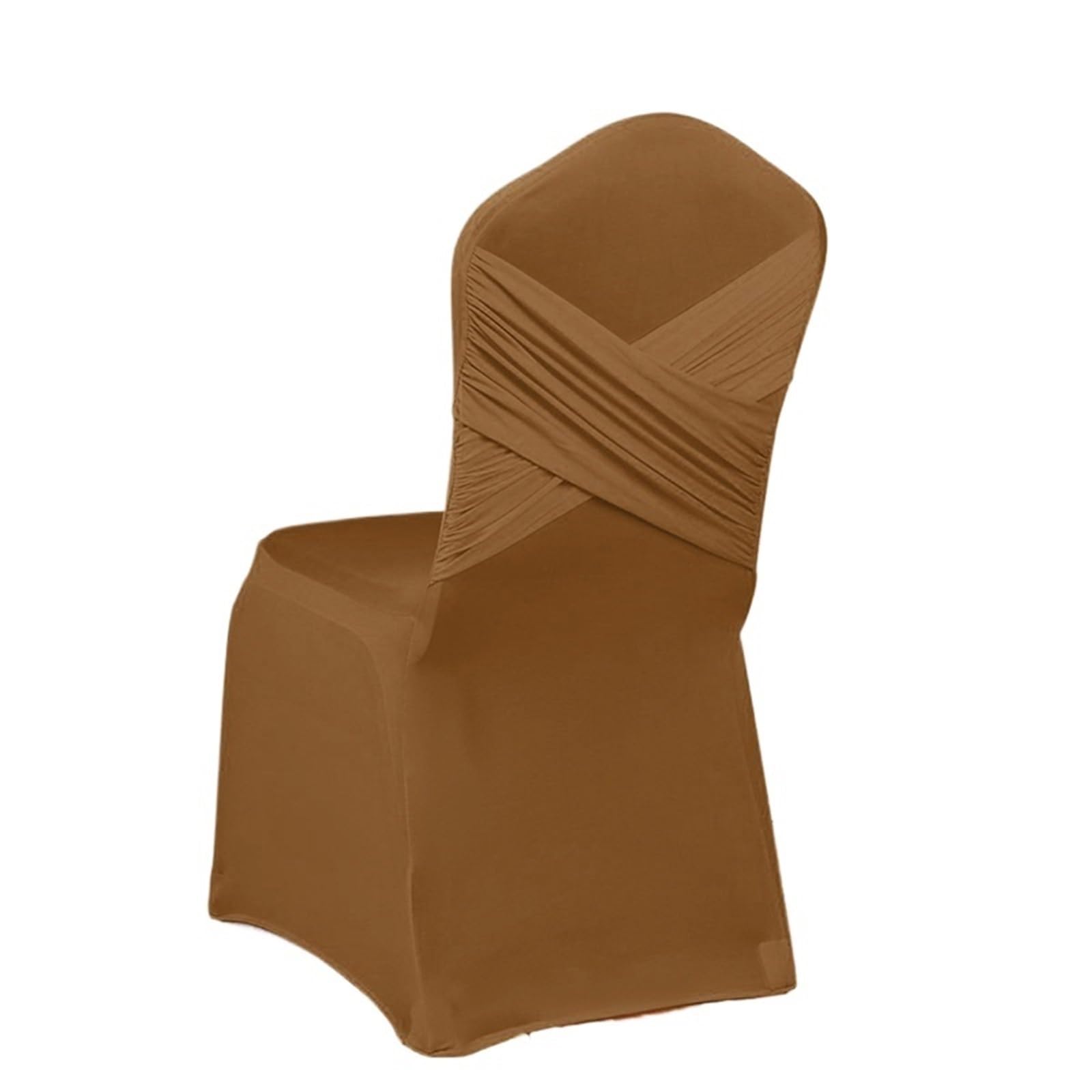 RRYPBOVG Wedding Chair Cover 10-1PC Wedding Chair Covers Spandex Stretch Slipcover Two Cross Swag Back Design Restaurant Banquet Hotel Dining Party