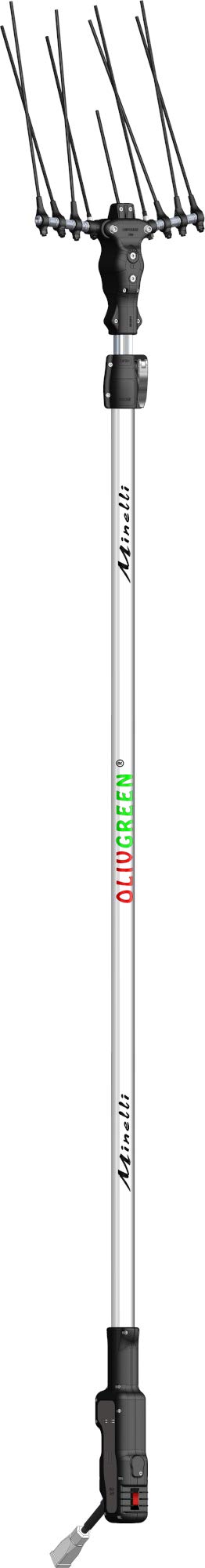Minelli Aspirador batería Olivegreen 500 Plus vareador de Aceitunas vareador 310 cm