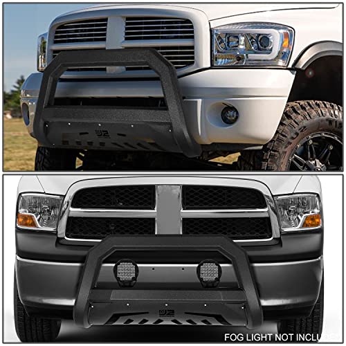 Image of J2 Engineering J2-PT-ZTL-8287 Carbon Steel Front Bumper Grill Guard Bull Bar w /Mounting Brackets Compatible with Dodge Ram 2500 3500 2003-2009,Powder Coat Black