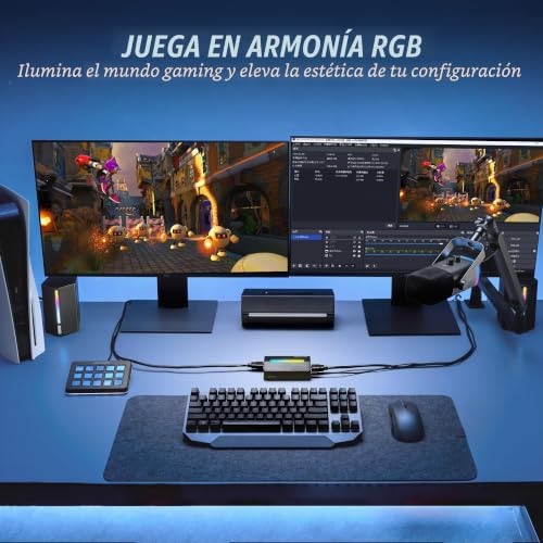 Tarjeta de captura HDMI a USB Fifine AmpliGame para transmitir directos de Switch en Mac 7