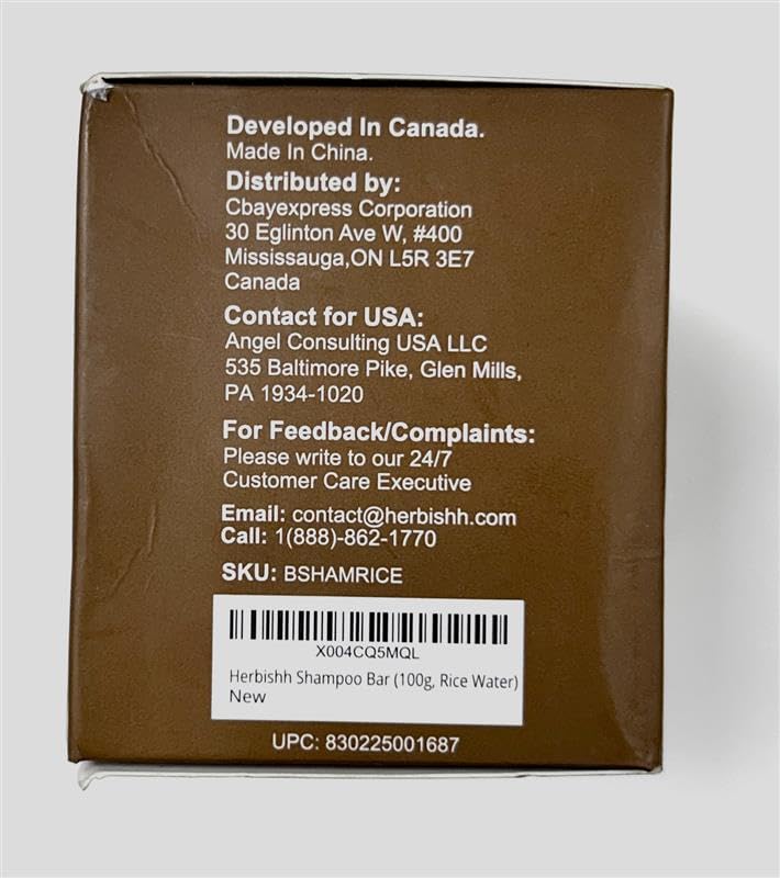 Miniatura 4 de Herbishh Barra de champú de agua de arroz para el crecimiento del cabello, fortalecimiento y nutrición, jabón sólido para adelgazar el cabello,