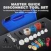 Janhemei Master Quick Disconnect Tool Set, 22pcs Premium Fuel Line Disconnect Tool Set for AC Fuel & Transmission Systems, Fuel Line Removal Tools Kit Apply to Most Vehicles #1