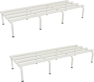 DECOWORLD || Metal Plant Stand || Outdoor Plant Stand || White (Set of 2)