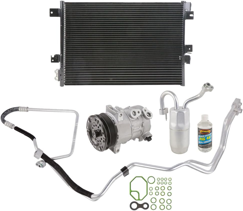 A/C Kit w/AC Compressor Condenser & Drier For Chrysler Sebring & Dodge Avenger 2.4L 4-Cyl - BuyAutoParts 60-80606CK New