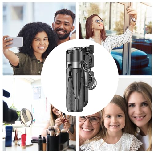 Trípode para de Selfie – Soporte de trípode para teléfono Compacto | Soporte para teléfono Giratorio 360°, Accesorio de Fotos y Video móvil - imagen 4