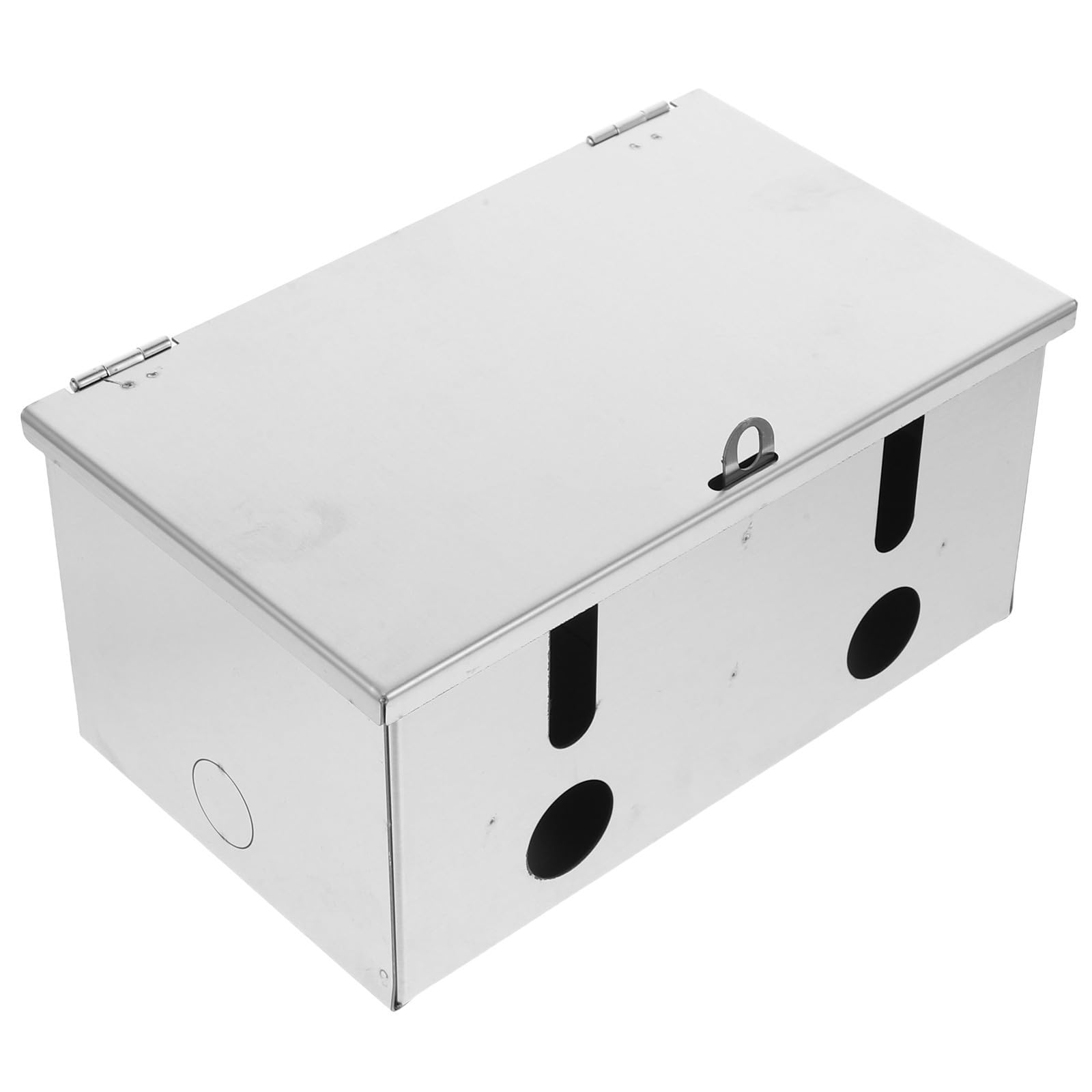 PartyKindom Cerradura Caja de Salida Exterior Ip45 de Acero Inoxidable Plata Caja de Conexiones Eléctricas para Escuelas y Fábricas, Montaje en Pared Interior y Exterior