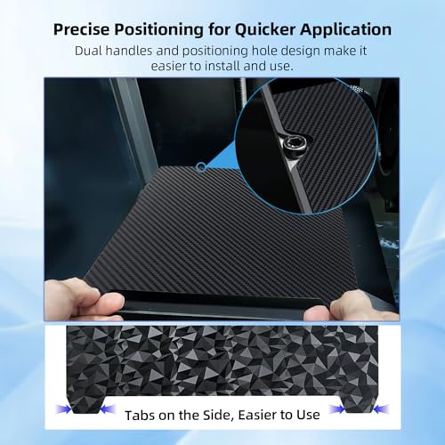 IdeaFormer PEO PET Druckplatte mit Magnetisch Spring Steel Druckbett 235x235mm, Doppelseitig PEO PET Build Plate für Creality K1C/K1/K1 SE/Ender 3 V3 KE/Ender 3 V3 SE/Ender 3 S1/Pro/Ender 5 S1 – Bild 4