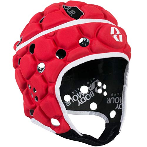 Body Armour Ventilator Homme Casque de Protection Chapeaux Rugby entraînement - Rouge - XL Cover