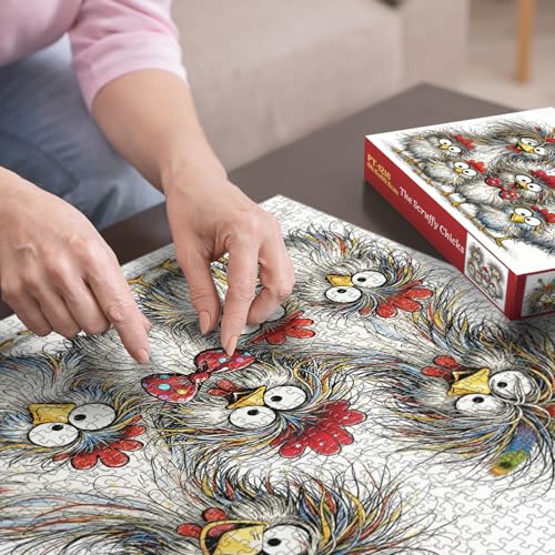  Fantasy Chicken Puzzles for Adults 1000 Pieces, - image 3