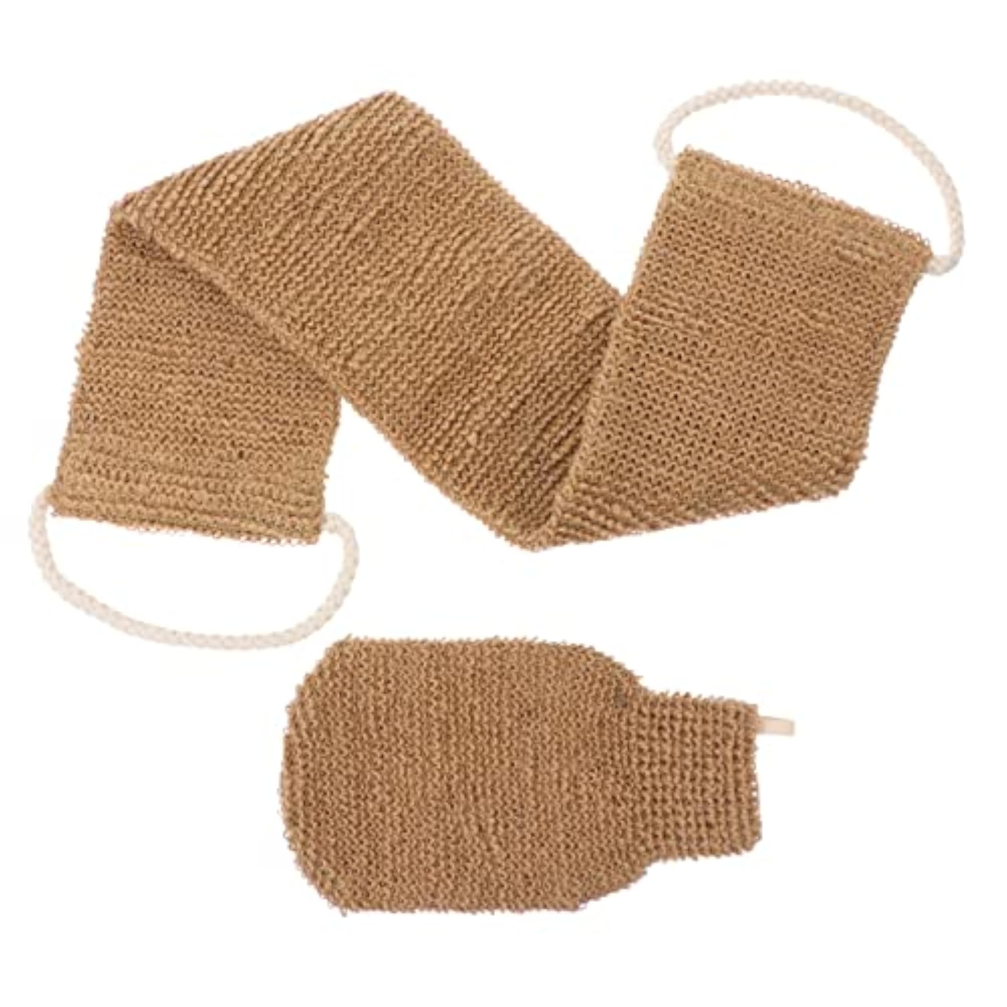 Exfoliating Bath Gloves Washcloth Set for Spa