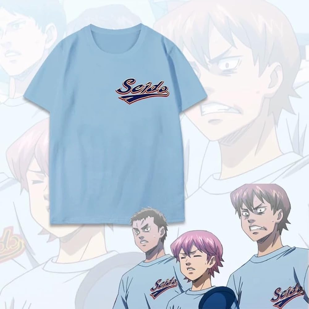 Amazon.co.jp: [よい物] ダイヤのA Tシャツ 青道ユニフォーム グッズ