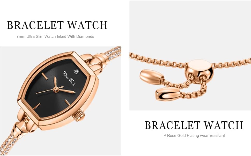 Petite Bracelet Watch for Women, Gifts for Girlfriend Diamond Dress Analog Watch Waterproof - Image 7
