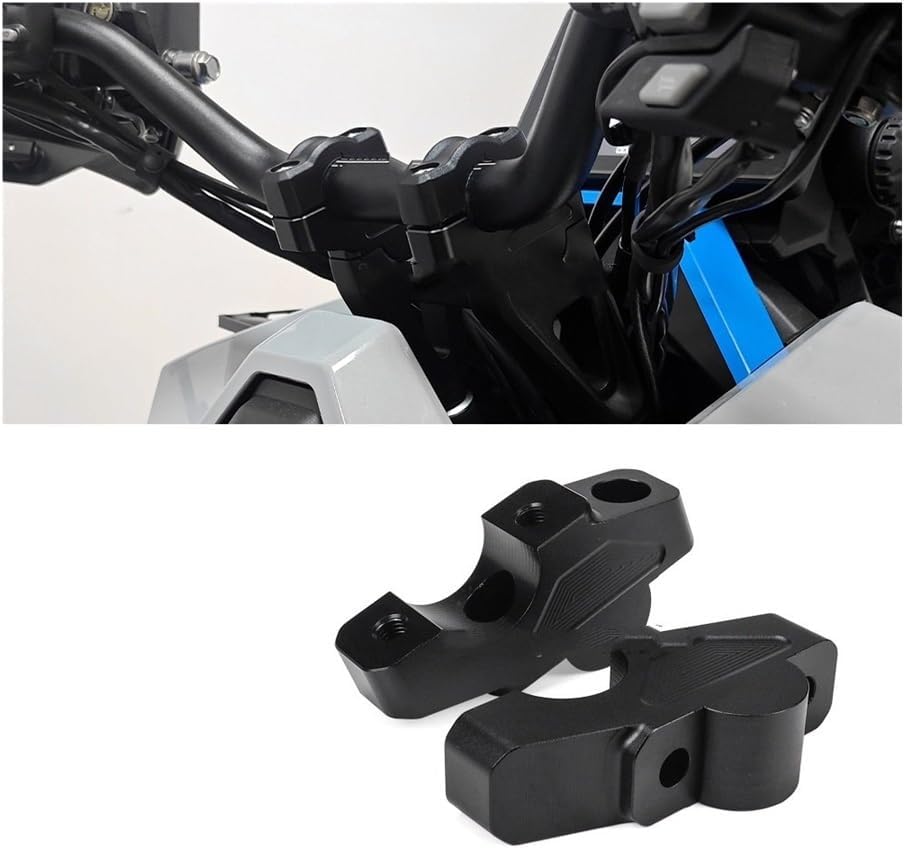 バーライザー 368G用 368G ADV 2024用 - スクーターアクセサリー ハンドルバーライザークランプ延長アダプター