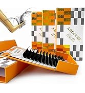 ABONNIE Cashmere Classic Individual Eyelash Extension Premium Ultra Matte Black Volume Lashes Nat...