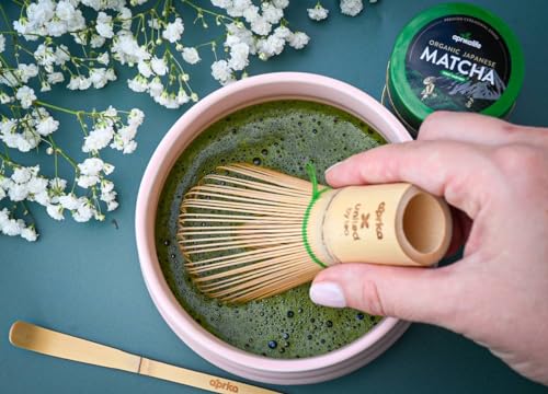 Polvo de té matcha japonés 30 g con set completo miniatura 6