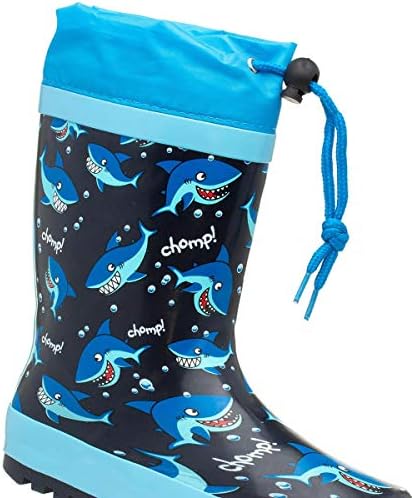 Wellygogs Kids Shark Print Wellington