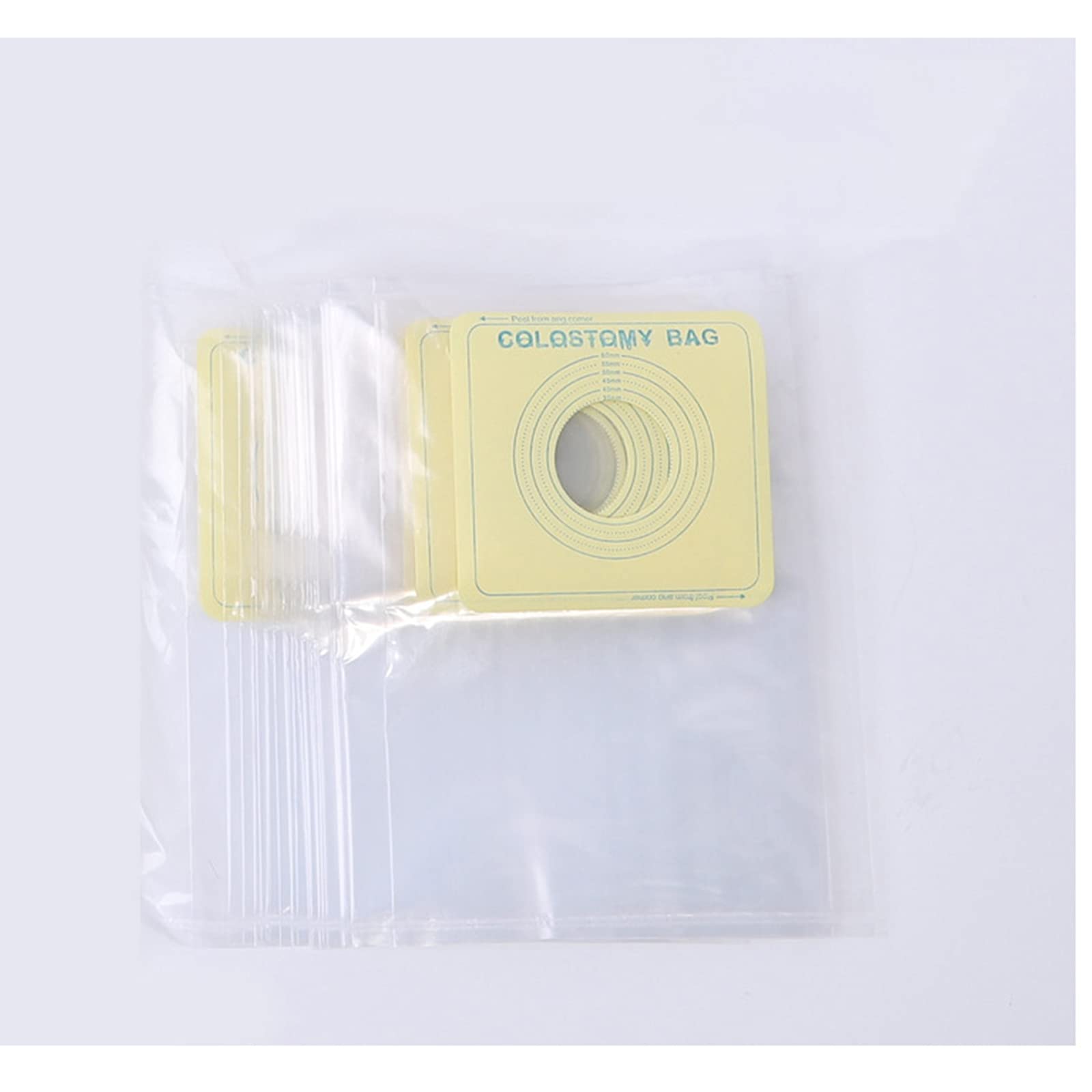 Bolsas para ostomías, 60 bolsas de colostomía, fístula simples una pieza