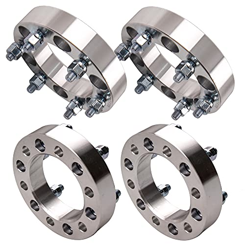 maXpeedingrods 4PCS Élargisseurs de Voie en Aluminium 6x139.7mm 35mm pour Toyota FJ-40 Landcruiser Cruiser pour 4Runner SR5 96-13 Hilux pour Nissan D21 Entretoises de Roue Cover