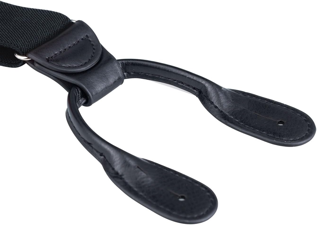 Buyless Fashion Butten End Suspenders for Men - 48" Adjustable Straps 1 1/4" - Y Shape - Image 2