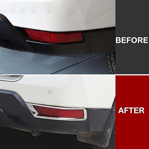 Miniatura 6 de MadLoN Funda para faros antiniebla delanteros y traseros para Nissan x-Trail Rogue 2017-2020, cubierta de luz antiniebla cromada