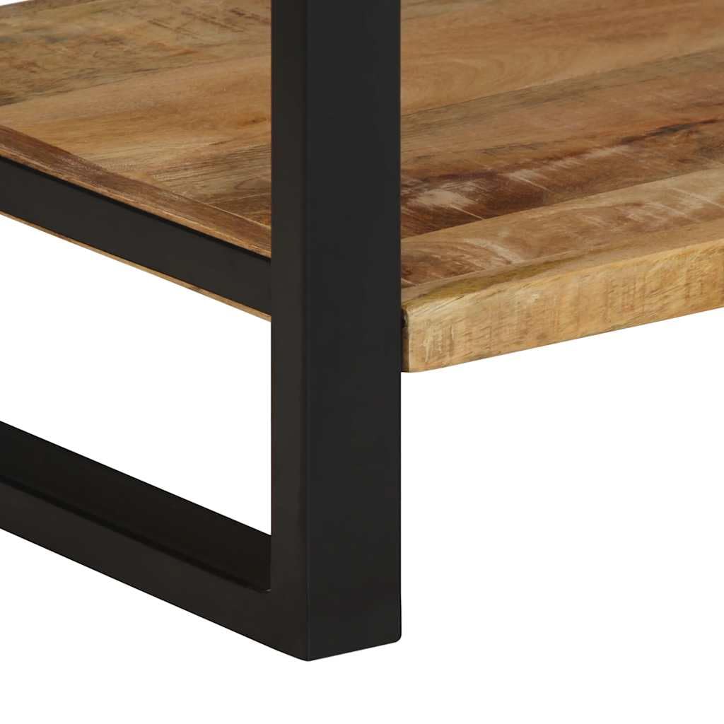 Solidny wieszak na ubrania z litego drewna z uchwytem 80 x 40 x 190 cm z wiszącym drążkiem, półką i 3 hakami do organizacji przestrzeni, solidna i funkcjonalna konstrukcja do wejścia, korytarza