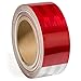 2" X 50 ft Reflective Safety Tape DOT Approved Red White For Trailers 2 Inch - Reflector Tape High Intensity Grade Trailer Trucks Auto Reflectors -Typhon East