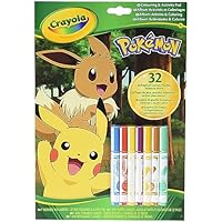 CRAYOLA - Libro Actividades Pokemon, 32 páginas para Colorear y