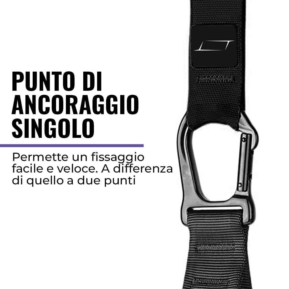 Trx Fitness Professionale, Cinghie Multifunzione Regolabili, Cavi per Allenamento in Sospensione, Sling Trainer, Trx Fitness da Casa per Calisthenics, Crossfit, Flessioni e Suspension Training