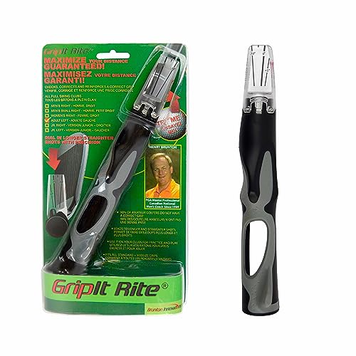 GripIt Rite Golf Grip for Teaching Correct Gripping Position Using Your Own Club (Mens Left)