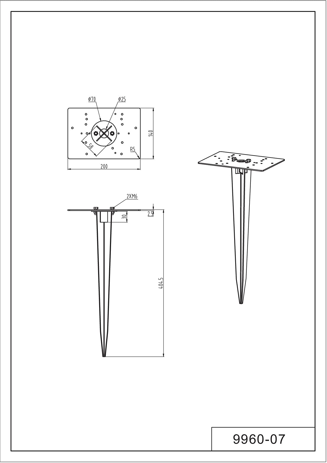Trio Leuchten szpikulec ziemny Earth Spike stal szlachetna 9960-07 metaliczny
