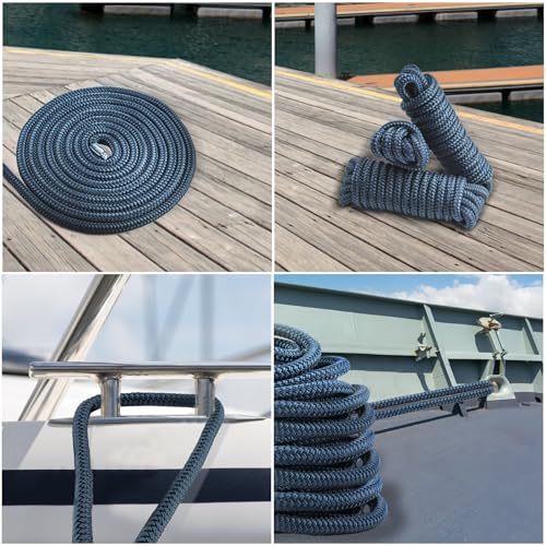 PropelTech 4 Pack 1/2" x 15' Boat Dock Lines, Improved Nylon Boat Ropes - image 5