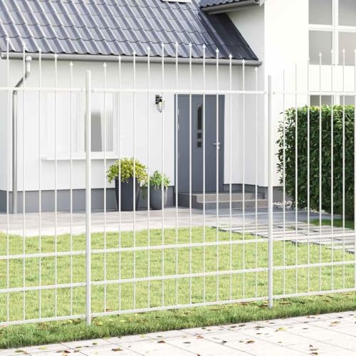 Sophrelle Valla de Jardín 7 pcs 170 x 225 cm Blanco,3360171