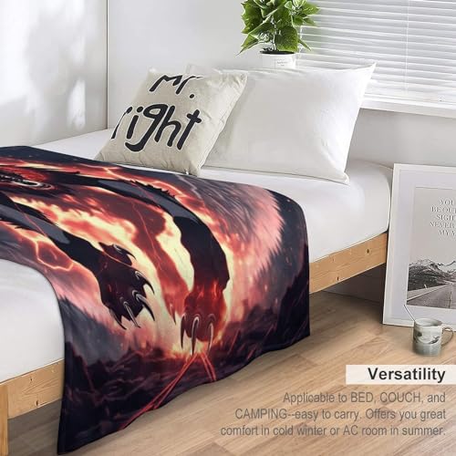 Manta de forro polar de lobo 100x130 cm para cama infantil 7