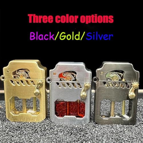 Encendedor de queroseno de metal retro reutilizable para camping y barbacoa 5