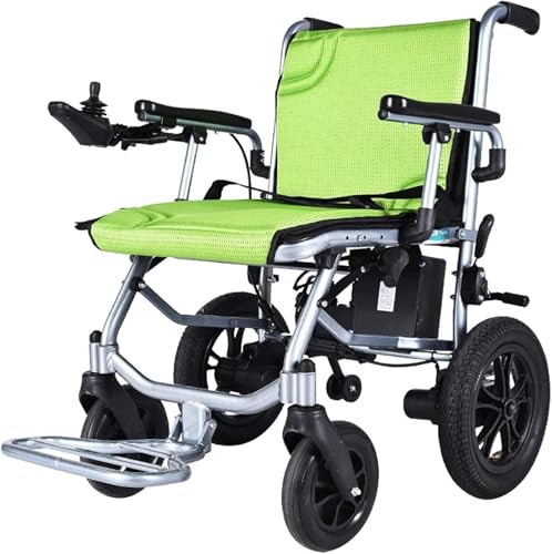 Silla de Ruedas eléctrica Ligera, autopropulsada, con batería extraíble, Apertura y Plegado en 1 Segundo, eléctrica o Manual.