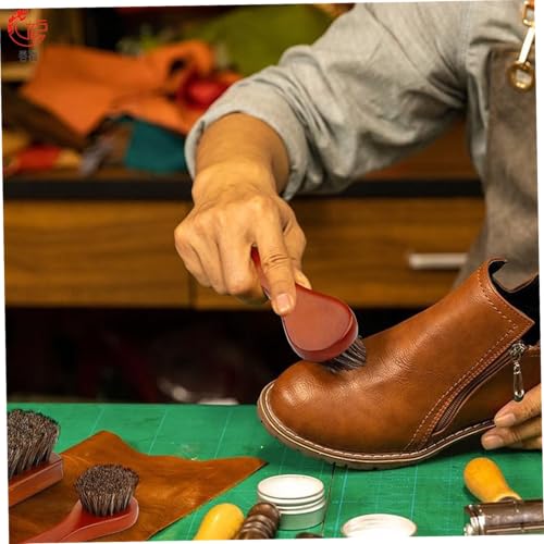 Cepillo de limpieza de zapatos para eliminar polvo y recuperar el brillo del cuero 4