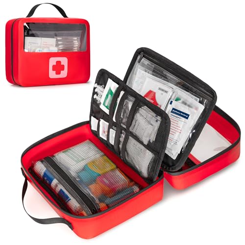 Marscamd Waterproof Empty First Aid Bag with a Detachable Panel, Small Medical Bag with Molle...