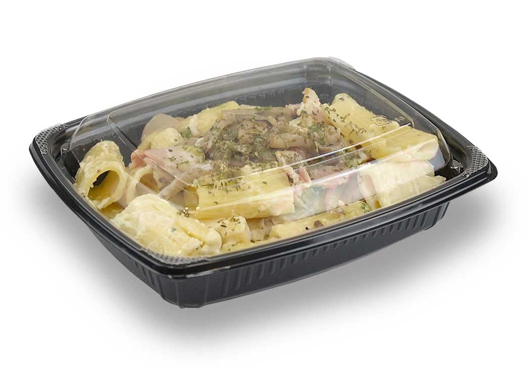 Amazon.co.jp: 惣菜・サラダ個食容器 MSデリカ黒【L】 内かんごう蓋付