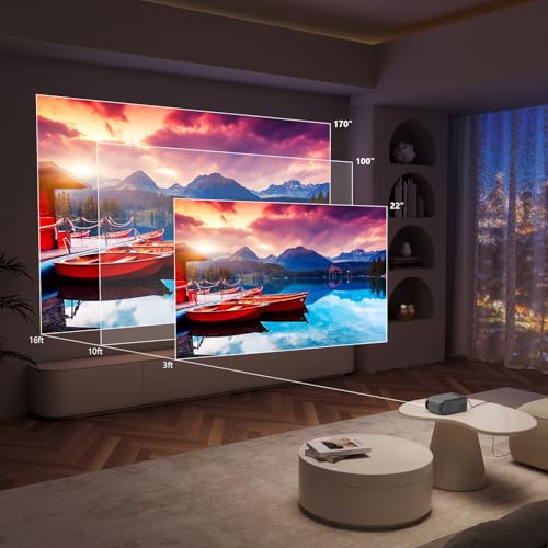 mini projector projector with wifi and bluetooth portable movie projector 1080p support with built-in speaker compatible with tv stick smartphonehdmiusb indoor amp outdoor use