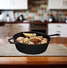 Utopia Kitchen Pre-Seasoned Cast Iron 2-In-1 Combo Cooker with 3.2 Quart Dutch Oven and 10.25 inch Skillet #4