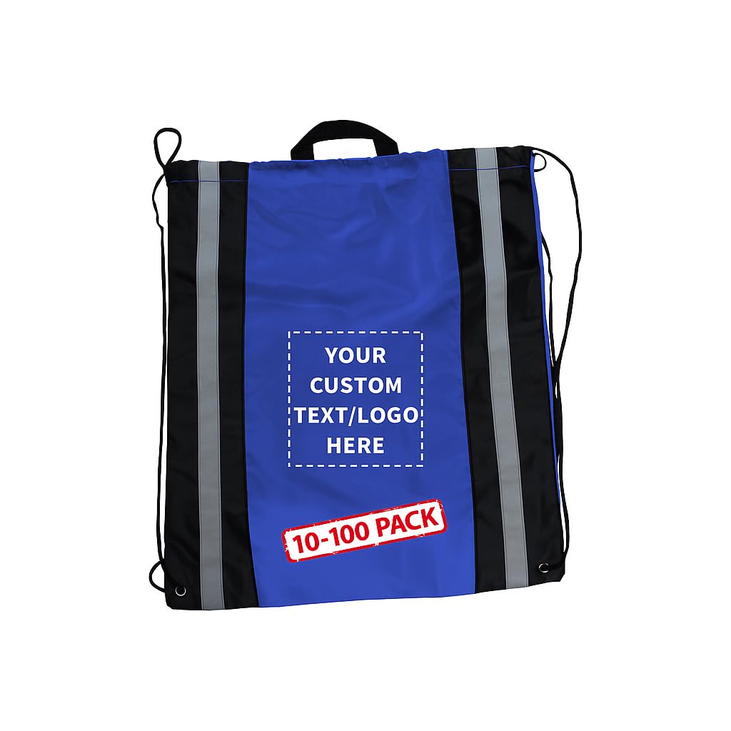 custom classic polyester drawstring backpack set of 10/50/100