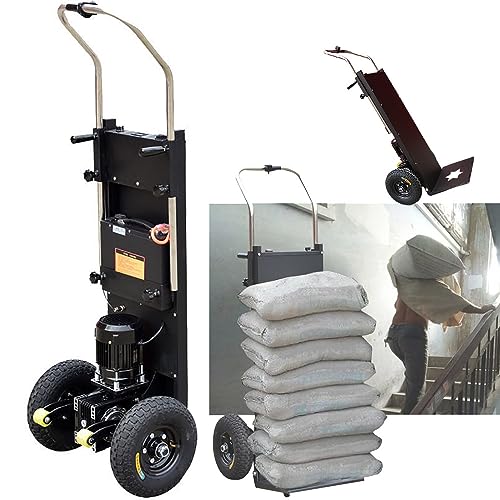 1500 W elektrischer Sackkarre mit Teleskopgriff (115–165 cm), 500 kg Last, arbeitssparender Treppensteiger-Sackkarre, abnehmbare 48 V/18 Ah-Batterie
