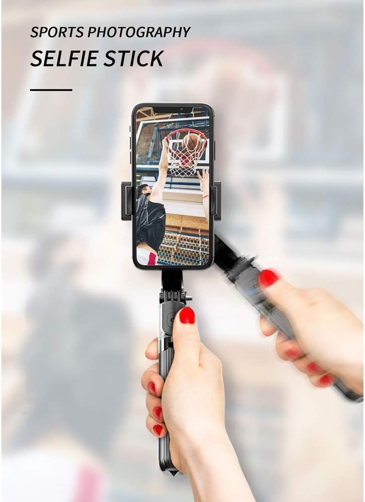 JSEIAJB Gimbal Smartphone Stabilizer with Automatic Balance Selfie Stick Tripod with Remote for Phone Action Camera Video