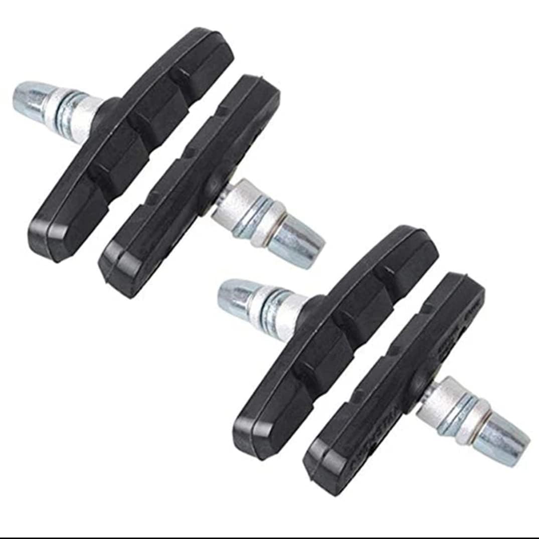 Bicycle Brake Shoes Set of 4 | Universal Rubber Brake Pads for MTB Road Hybrid & Kids Cycles | Durable Anti-Skid Bicycle Brake Blocks | Black-image-6