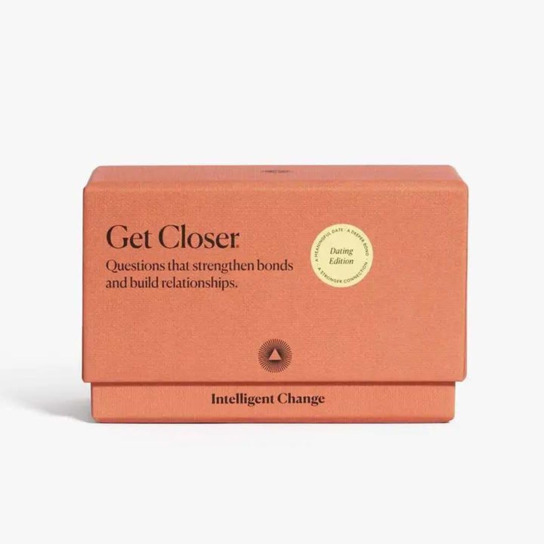 Intelligent Change Let's Get Closer - Conversation Starters and Connecting Activities - Question and Answer Game - Fun Family Card Game (Dating Edition)