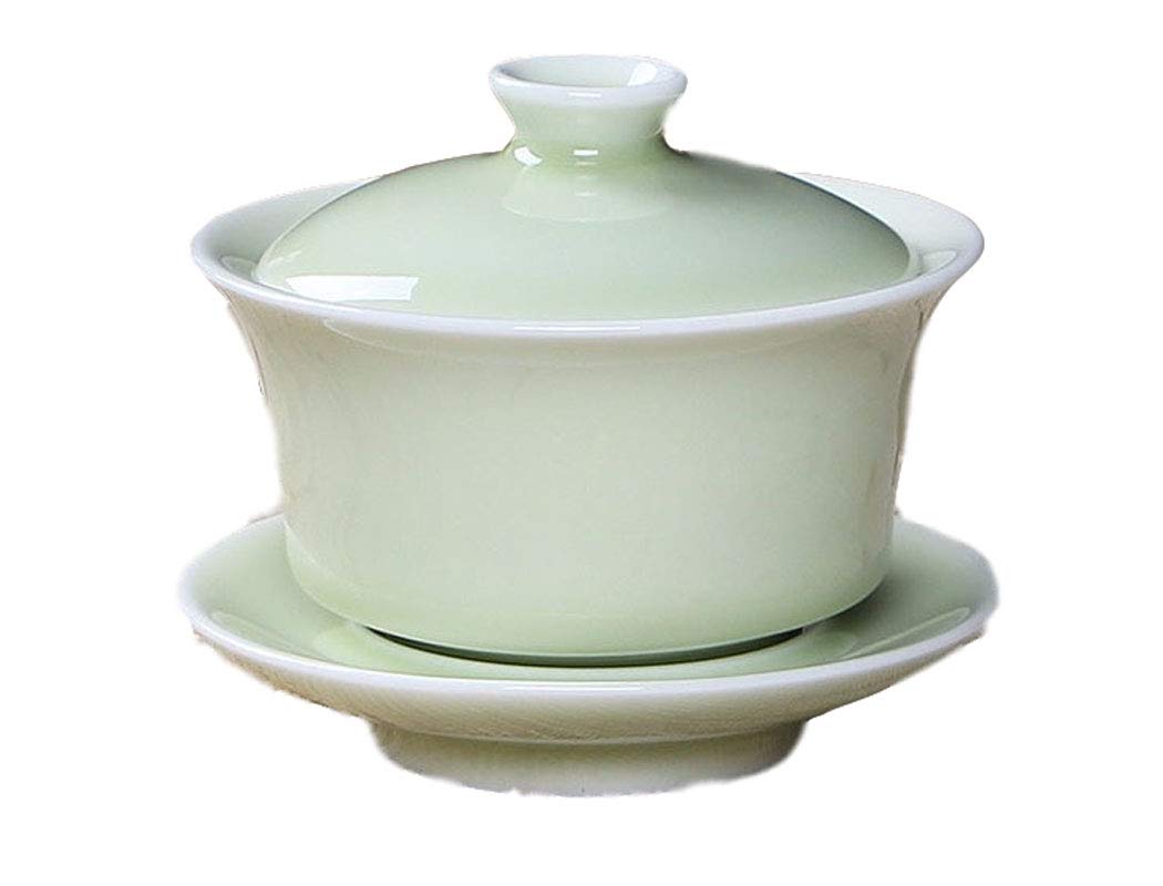 Bol à thé en céladon vert jade et or de Longquan, le cadeau idéal